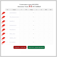 Перешли в поле заполнения статистики Инструкция для игроков Pro на 4Stars